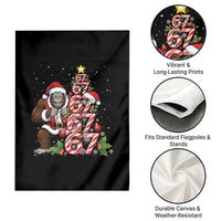 Trending Six Seven Meme Bigfoot Christmas Tree Garden Flag Holiday Gift - Wonder Print Shop