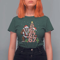 Trending Six Seven Meme Bigfoot Christmas Tree T Shirt For Women Holiday Gift - Wonder Print Shop