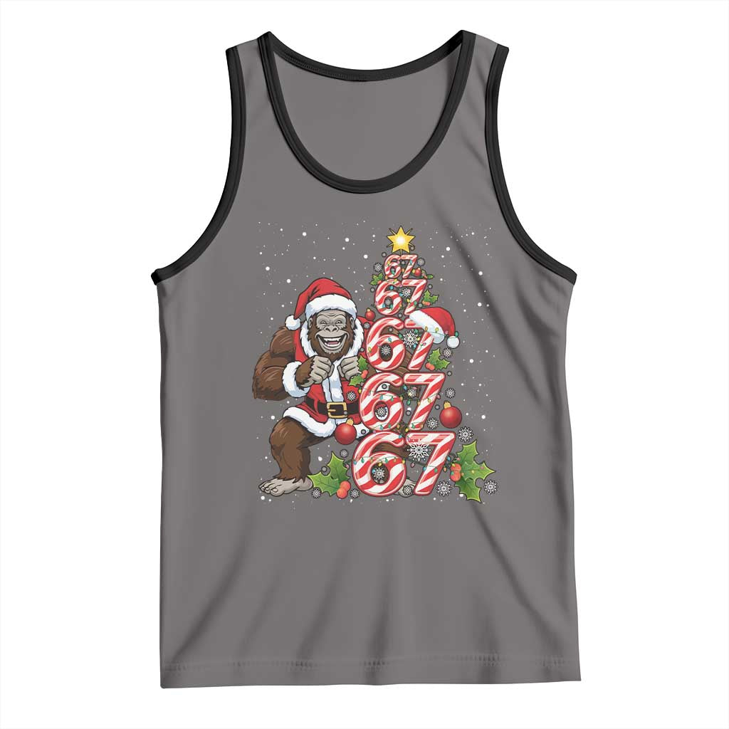 Trending Six Seven Meme Bigfoot Christmas Tree Tank Top Holiday Gift - Wonder Print Shop