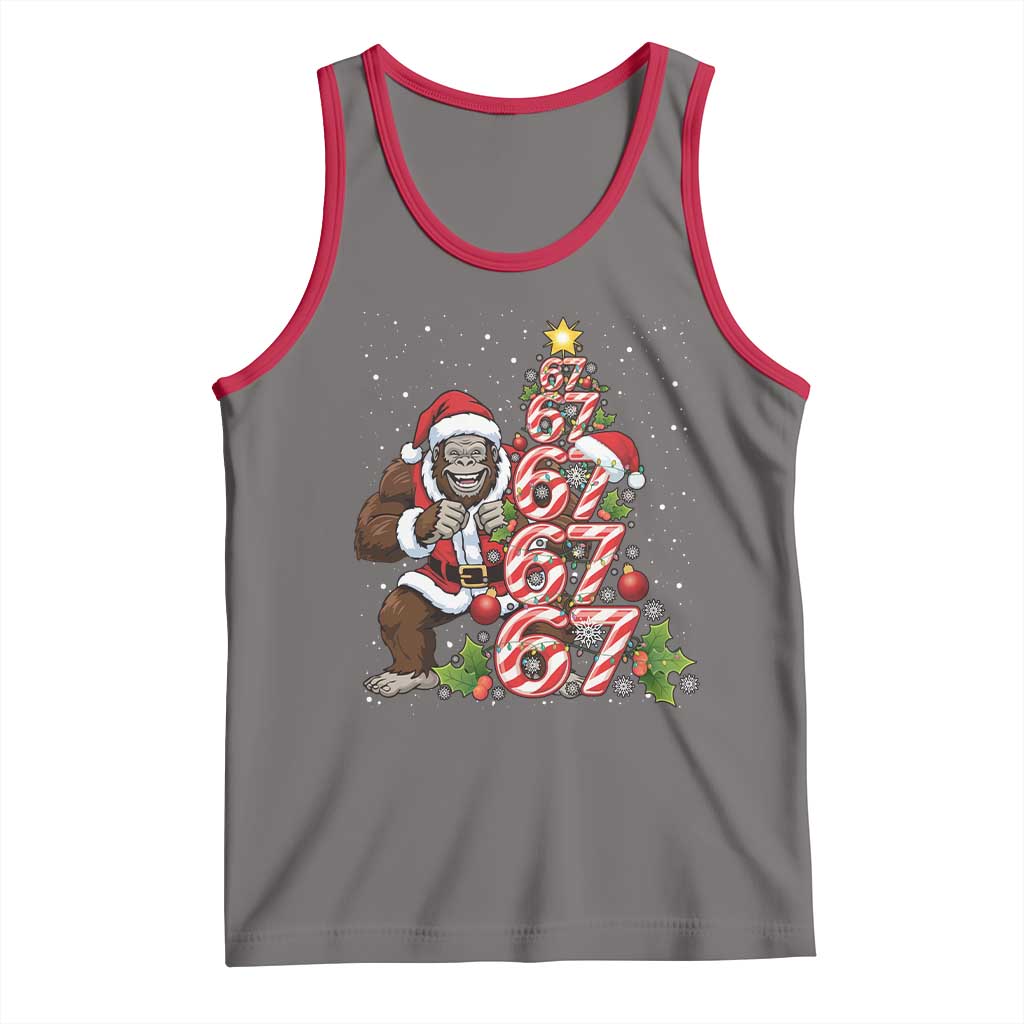 Trending Six Seven Meme Bigfoot Christmas Tree Tank Top Holiday Gift - Wonder Print Shop