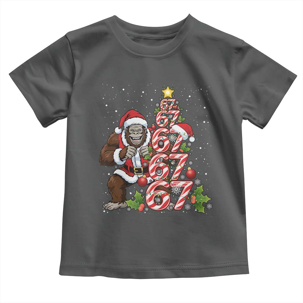 Trending Six Seven Meme Bigfoot Christmas Tree Toddler T Shirt Holiday Gift - Wonder Print Shop