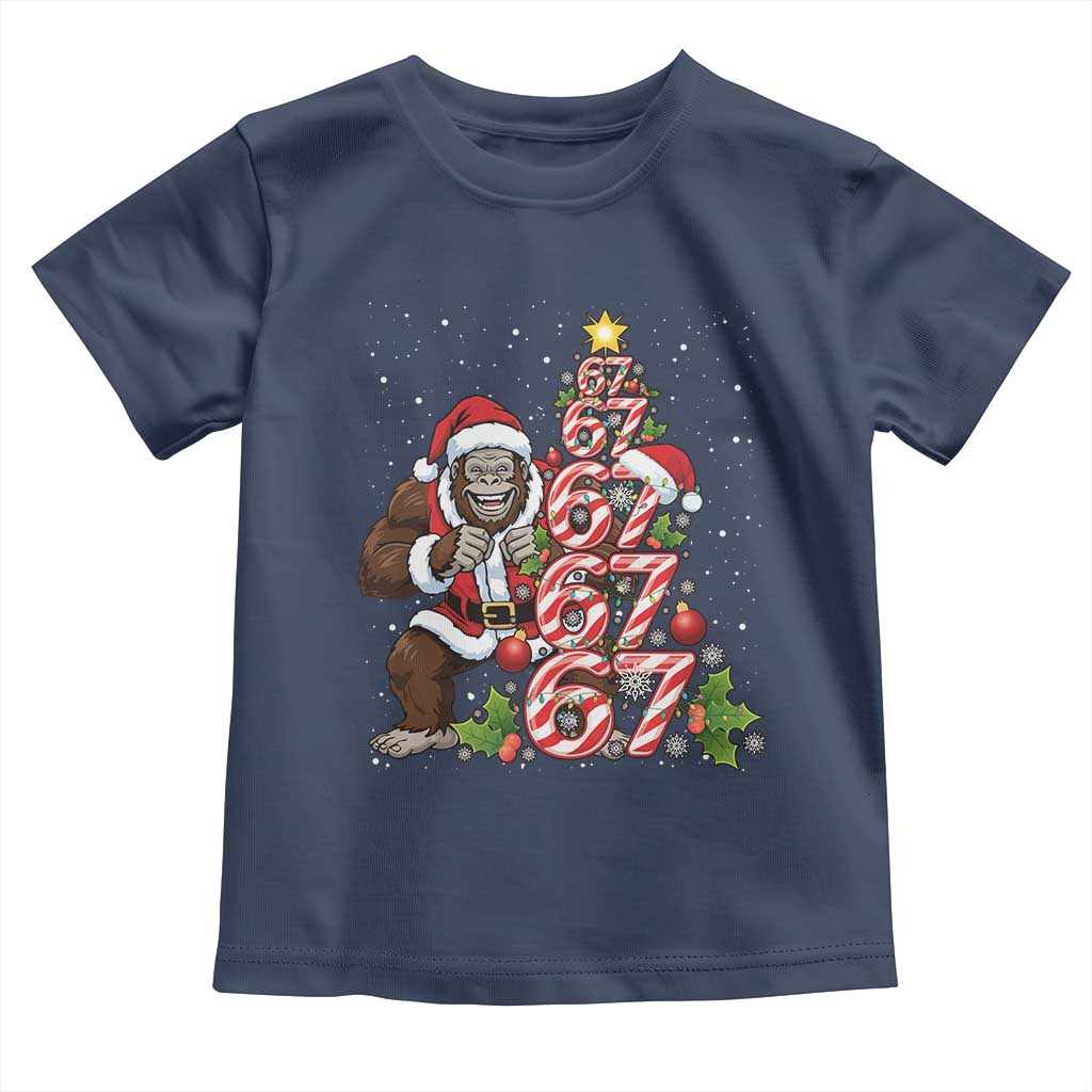 Trending Six Seven Meme Bigfoot Christmas Tree Toddler T Shirt Holiday Gift - Wonder Print Shop