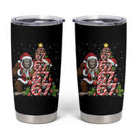 Trending Six Seven Meme Bigfoot Christmas Tree Tumbler Cup Holiday Gift - Wonder Print Shop