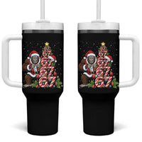 Trending Six Seven Meme Bigfoot Christmas Tree Tumbler With Handle Holiday Gift - Wonder Print Shop