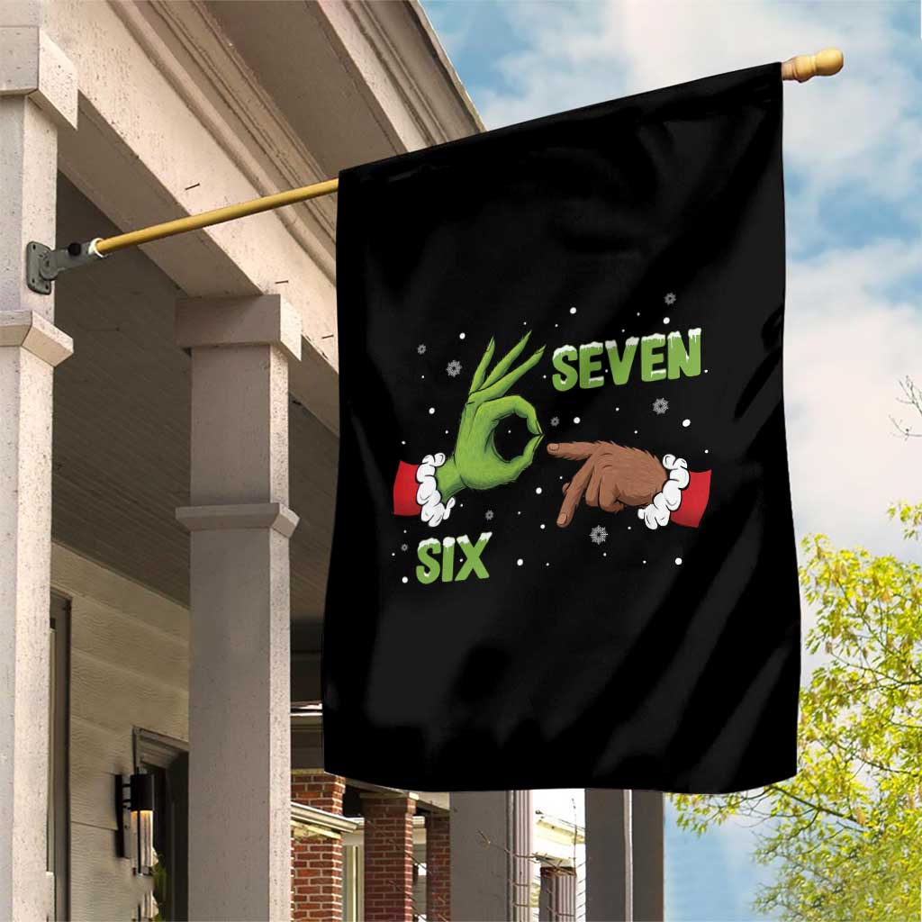 Funny Green And Bigfoot Six Seven Meme Garden Flag Christmas Trend Gift - Wonder Print Shop