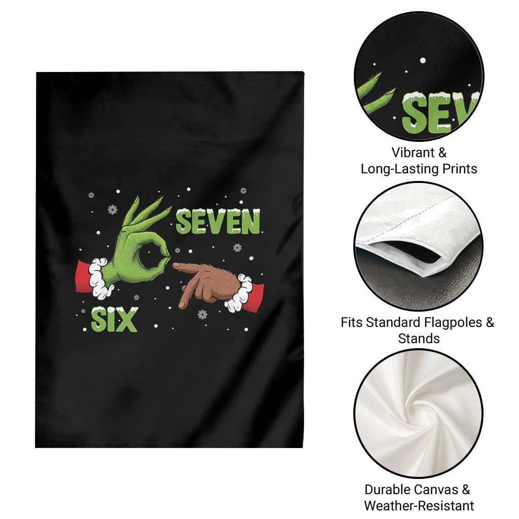 Funny Green And Bigfoot Six Seven Meme Garden Flag Christmas Trend Gift - Wonder Print Shop