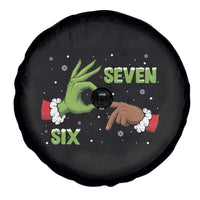Funny Green And Bigfoot Six Seven Meme Spare Tire Cover Christmas Trend Gift - Wonder Print Shop