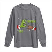 Funny Green And Bigfoot Six Seven Meme Long Sleeve Shirt Christmas Trend Gift - Wonder Print Shop