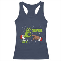 Funny Green And Bigfoot Six Seven Meme Racerback Tank Top Christmas Trend Gift - Wonder Print Shop