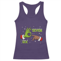 Funny Green And Bigfoot Six Seven Meme Racerback Tank Top Christmas Trend Gift - Wonder Print Shop