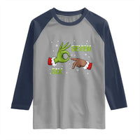 Funny Green And Bigfoot Six Seven Meme Raglan Shirt Christmas Trend Gift - Wonder Print Shop
