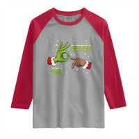 Funny Green And Bigfoot Six Seven Meme Raglan Shirt Christmas Trend Gift - Wonder Print Shop