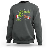 Funny Green And Bigfoot Six Seven Meme Sweatshirt Christmas Trend Gift - Wonder Print Shop