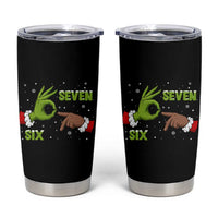 Funny Green And Bigfoot Six Seven Meme Tumbler Cup Christmas Trend Gift - Wonder Print Shop