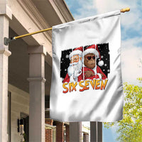 Six Seven Meme Santa Bigfoot Garden Flag 67 Viral Gen Alpha Slang Christmas Gift - Wonder Print Shop