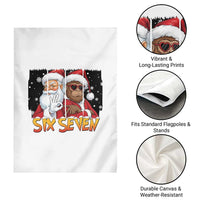 Six Seven Meme Santa Bigfoot Garden Flag 67 Viral Gen Alpha Slang Christmas Gift - Wonder Print Shop