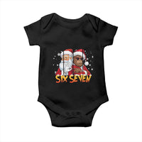 Six Seven Meme Santa Bigfoot Baby Onesie 67 Viral Gen Alpha Slang Christmas Gift - Wonder Print Shop