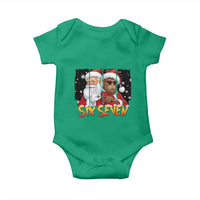 Six Seven Meme Santa Bigfoot Baby Onesie 67 Viral Gen Alpha Slang Christmas Gift - Wonder Print Shop