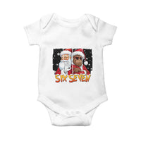 Six Seven Meme Santa Bigfoot Baby Onesie 67 Viral Gen Alpha Slang Christmas Gift - Wonder Print Shop