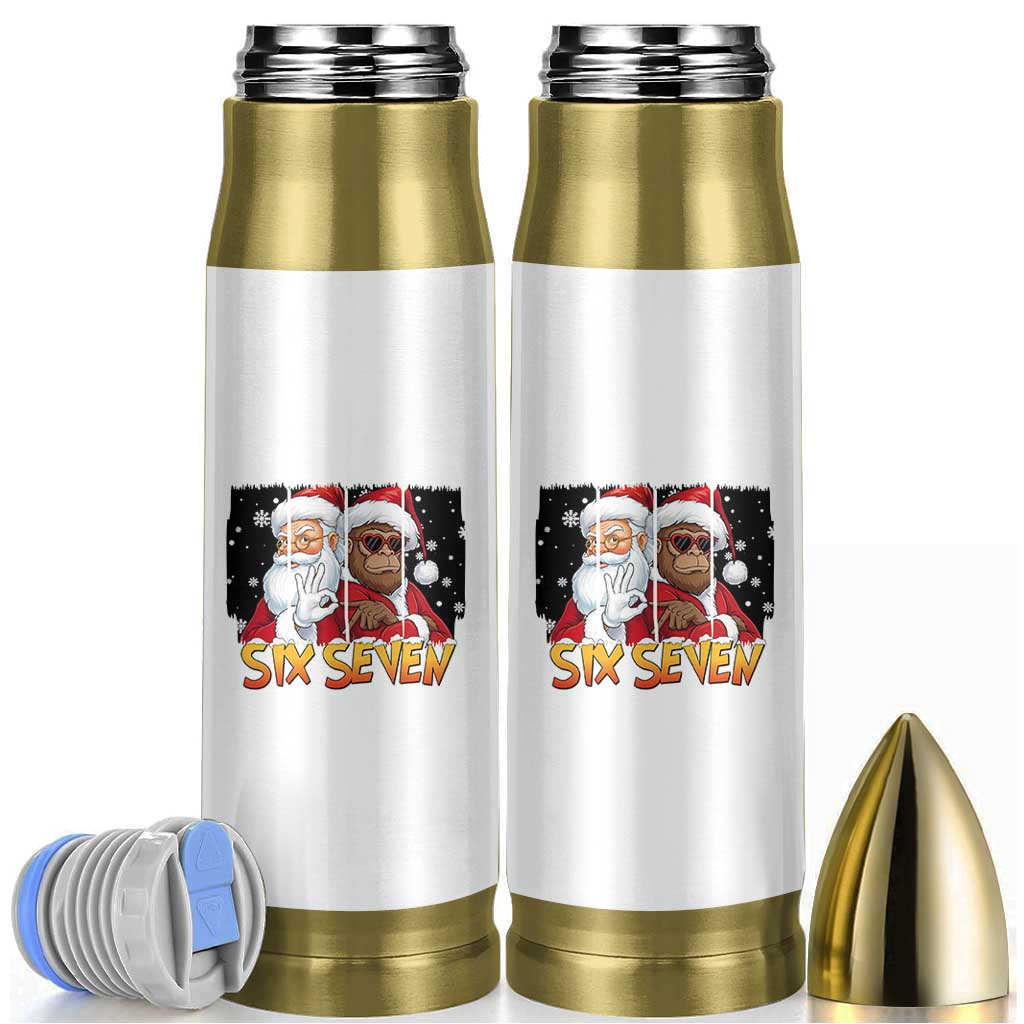 Six Seven Meme Santa Bigfoot Bullet Tumbler 67 Viral Gen Alpha Slang Christmas Gift - Wonder Print Shop