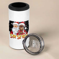 Six Seven Meme Santa Bigfoot 4 in 1 Can Cooler Tumbler 67 Viral Gen Alpha Slang Christmas Gift - Wonder Print Shop