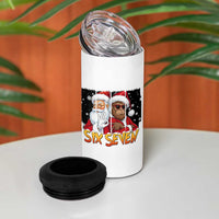 Six Seven Meme Santa Bigfoot 4 in 1 Can Cooler Tumbler 67 Viral Gen Alpha Slang Christmas Gift - Wonder Print Shop