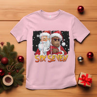 Six Seven Meme Santa Bigfoot T Shirt 67 Viral Gen Alpha Slang Christmas Gift - Wonder Print Shop