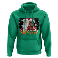 Six Seven Meme Santa Bigfoot Hoodie 67 Viral Gen Alpha Slang Christmas Gift - Wonder Print Shop