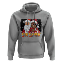 Six Seven Meme Santa Bigfoot Hoodie 67 Viral Gen Alpha Slang Christmas Gift - Wonder Print Shop