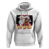 Six Seven Meme Santa Bigfoot Hoodie 67 Viral Gen Alpha Slang Christmas Gift - Wonder Print Shop