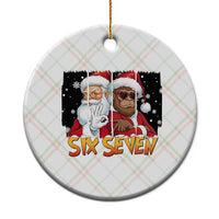 Six Seven Meme Santa Bigfoot Ceramic Ornament 67 Viral Gen Alpha Slang Christmas Gift - Wonder Print Shop