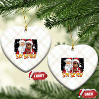 Six Seven Meme Santa Bigfoot Ceramic Ornament 67 Viral Gen Alpha Slang Christmas Gift - Wonder Print Shop