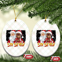 Six Seven Meme Santa Bigfoot Ceramic Ornament 67 Viral Gen Alpha Slang Christmas Gift - Wonder Print Shop