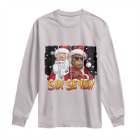 Six Seven Meme Santa Bigfoot Long Sleeve Shirt 67 Viral Gen Alpha Slang Christmas Gift - Wonder Print Shop