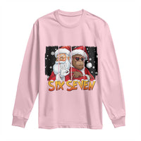 Six Seven Meme Santa Bigfoot Long Sleeve Shirt 67 Viral Gen Alpha Slang Christmas Gift - Wonder Print Shop