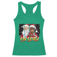 Six Seven Meme Santa Bigfoot Racerback Tank Top 67 Viral Gen Alpha Slang Christmas Gift - Wonder Print Shop