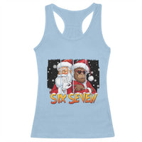 Six Seven Meme Santa Bigfoot Racerback Tank Top 67 Viral Gen Alpha Slang Christmas Gift - Wonder Print Shop