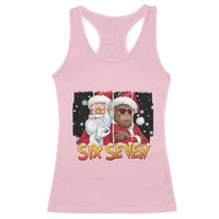 Six Seven Meme Santa Bigfoot Racerback Tank Top 67 Viral Gen Alpha Slang Christmas Gift - Wonder Print Shop