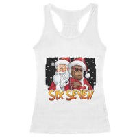 Six Seven Meme Santa Bigfoot Racerback Tank Top 67 Viral Gen Alpha Slang Christmas Gift - Wonder Print Shop