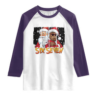 Six Seven Meme Santa Bigfoot Raglan Shirt 67 Viral Gen Alpha Slang Christmas Gift - Wonder Print Shop