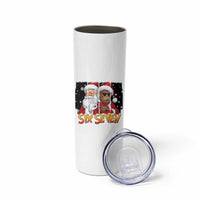 Six Seven Meme Santa Bigfoot Skinny Tumbler 67 Viral Gen Alpha Slang Christmas Gift - Wonder Print Shop