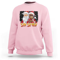 Six Seven Meme Santa Bigfoot Sweatshirt 67 Viral Gen Alpha Slang Christmas Gift - Wonder Print Shop
