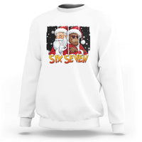 Six Seven Meme Santa Bigfoot Sweatshirt 67 Viral Gen Alpha Slang Christmas Gift - Wonder Print Shop