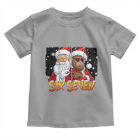 Six Seven Meme Santa Bigfoot Toddler T Shirt 67 Viral Gen Alpha Slang Christmas Gift - Wonder Print Shop
