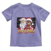 Six Seven Meme Santa Bigfoot Toddler T Shirt 67 Viral Gen Alpha Slang Christmas Gift - Wonder Print Shop