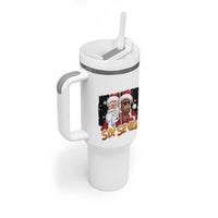 Six Seven Meme Santa Bigfoot Tumbler With Handle 67 Viral Gen Alpha Slang Christmas Gift - Wonder Print Shop