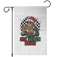 Biker Santa Six Seven Bruh Garden Flag Christmas Gift For Gen Z - Wonder Print Shop