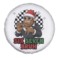 Biker Santa Six Seven Bruh Spare Tire Cover Christmas Gift For Gen Z - Wonder Print Shop