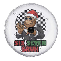 Biker Santa Six Seven Bruh Spare Tire Cover Christmas Gift For Gen Z - Wonder Print Shop