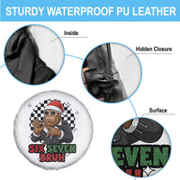 Biker Santa Six Seven Bruh Spare Tire Cover Christmas Gift For Gen Z - Wonder Print Shop